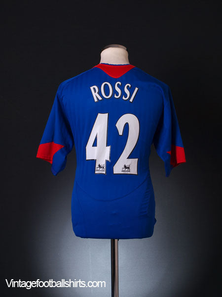 2005-06 Manchester United Away Shirt Rossi #42 L Football Shirt