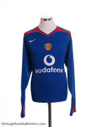2005-06 Manchester United Away Shirt L/S XL Football Shirt