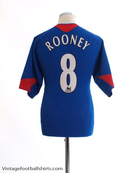 2005-06 Manchester United Away Shirt Rooney #8 L Football Shirt
