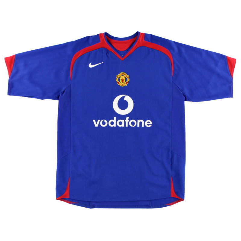 2005-06 Manchester United Away Shirt L Football Shirt
