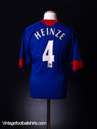 2005-06 Manchester United Away Shirt Heinze #4 S Football Shirt