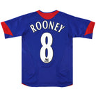 2005-06 Manchester United Away Shirt Rooney #8 S.Boys Football Shirt