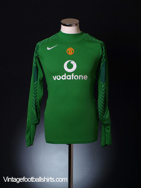 2005-06 Manchester United Goalkeeper Shirt XL.Boys Football Shirt