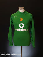 2005-06 Manchester United Goalkeeper Shirt S Football Shirt