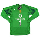 2005-06 Manchester United Signed Nike Goalkeeper Shirt #1 *w/tags* M Football Shirt