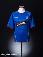 2005-06 Rangers Home Shirt L/S L Football Shirt