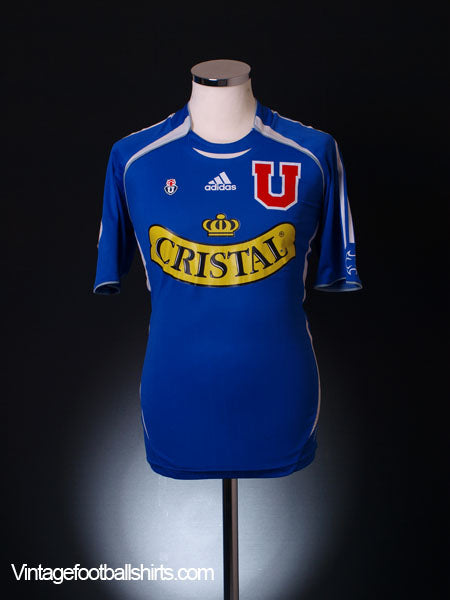 2005-06 Universidad de Chile Player Issue Home Shirt Droguett #4 S Football Shirt