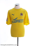 2005-06 Villarreal Home Shirt L Football Shirt