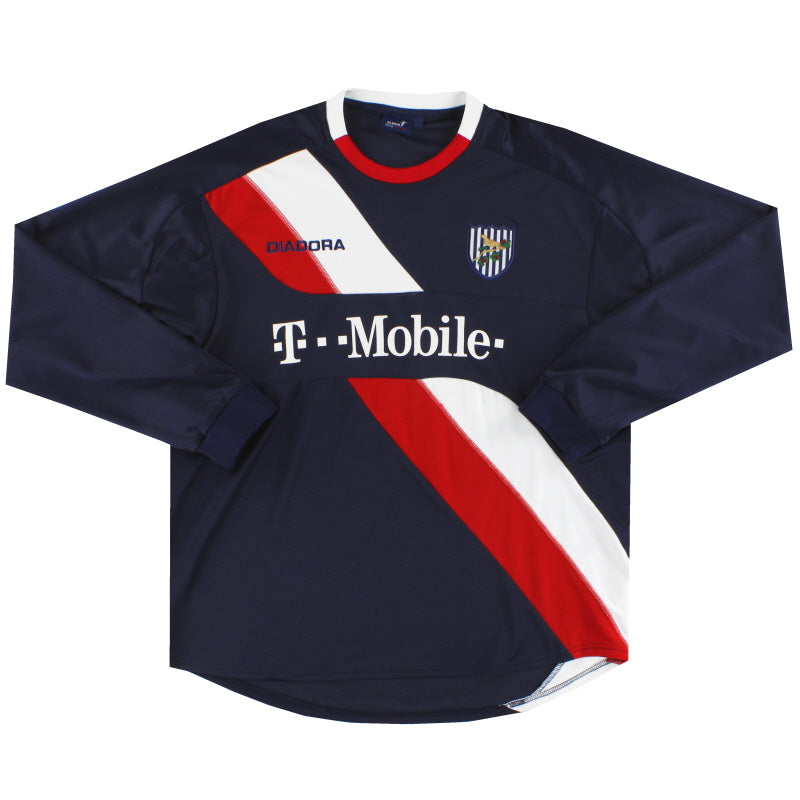 2005-06 West Brom Diadora Away Shirt L/S XL Football Shirt