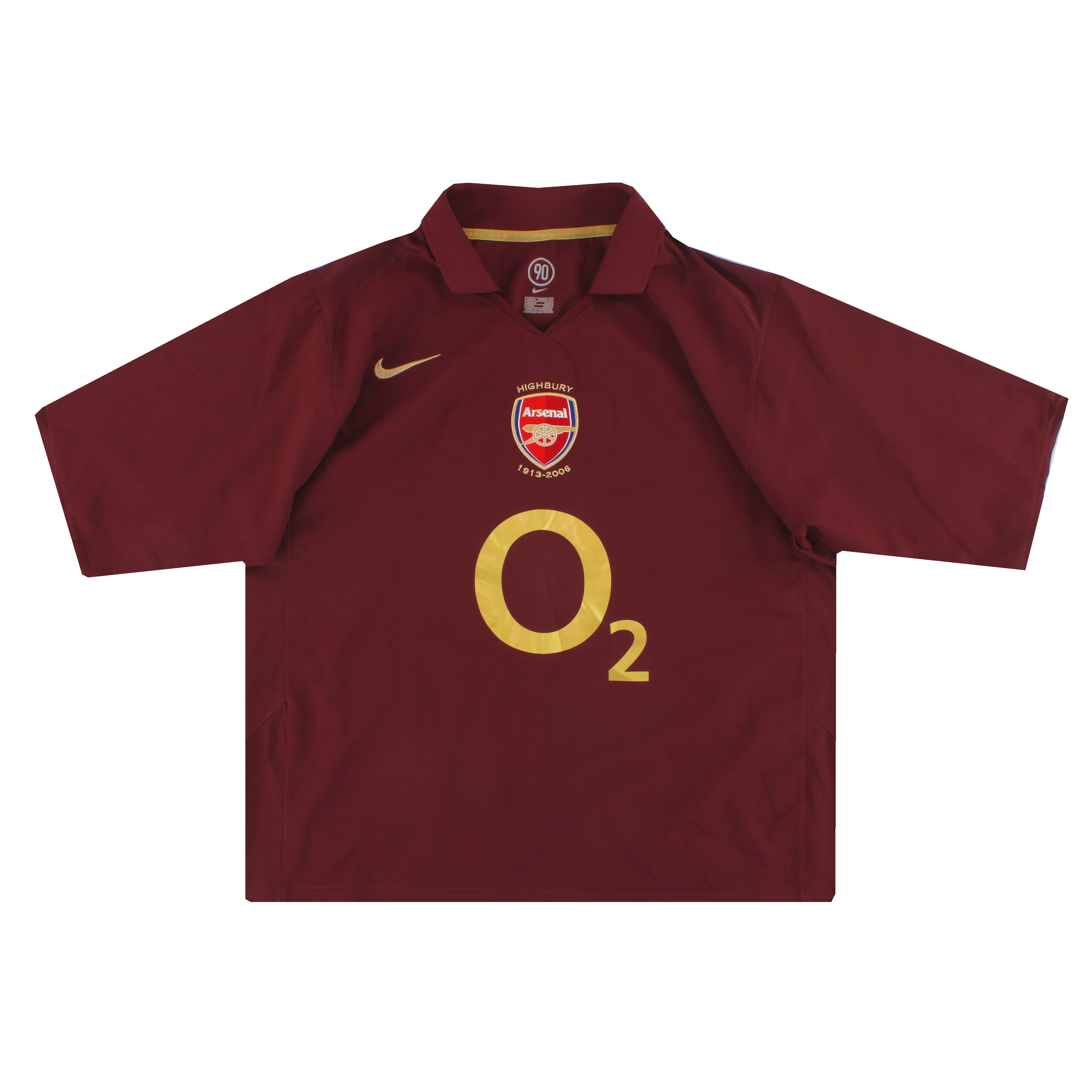 2005-06 Arsenal Nike Commemorative Highbury Home Shirt XL 496620
