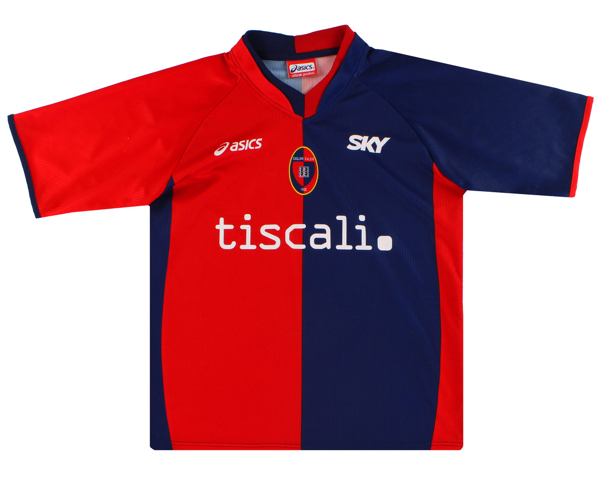 2005-06 Cagliari Asics Home shirt M
