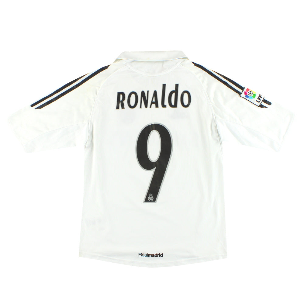 2005-06 Real Madrid adidas Home Shirt Ronaldo #9 L.Boys 109875