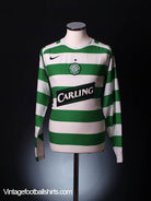 2005-07 Celtic Home Shirt L/S L Football Shirt