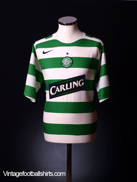 2005-07 Celtic Home Shirt L | Vintage Football Shirts