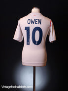 2005-07 England Home Shirt Owen #10 L Football Shirt