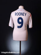 2005-07 England Home Shirt Rooney #9 M Football Shirt