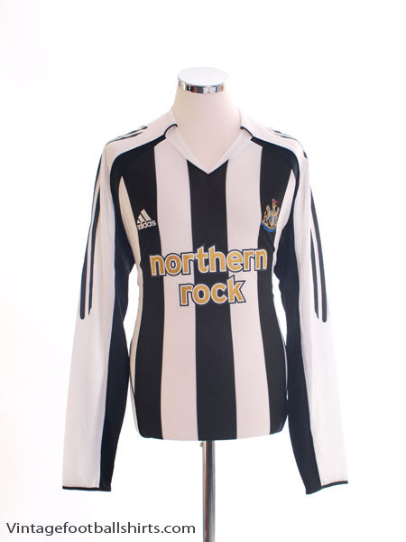 2005-07 Newcastle Home Shirt L/S L Football Shirt