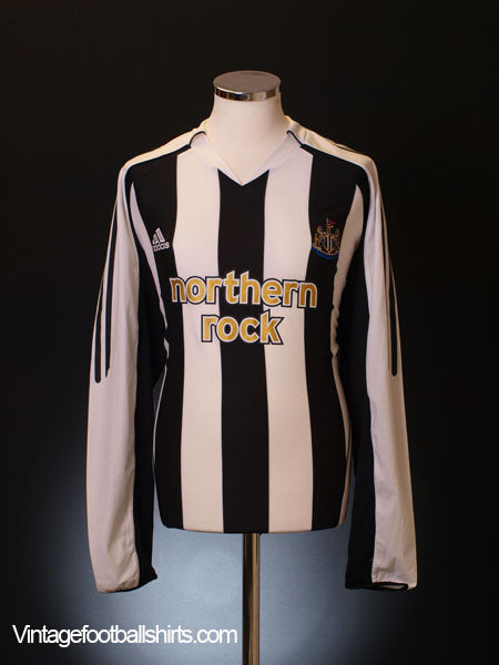 2005-07 Newcastle Home Shirt L/S L Football Shirt