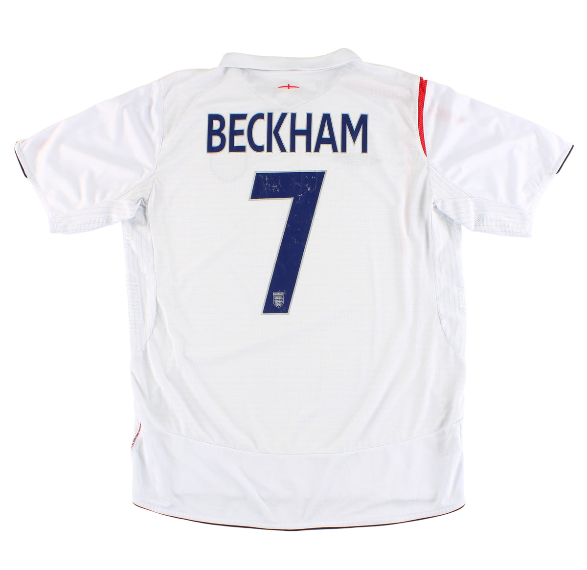 2005-07 England Umbro Home Shirt Beckham #7 L