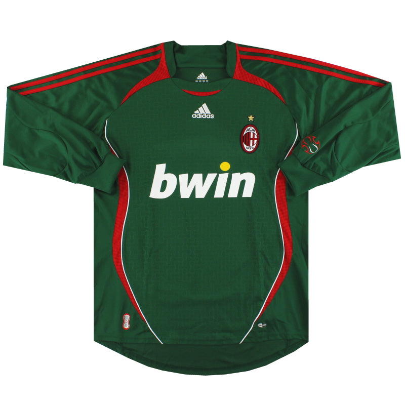 2006-07 AC Milan adidas Goalkeeper Shirt *Mint* L Football Shirt