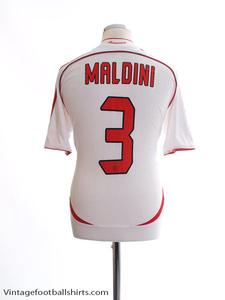 2006-07 AC Milan Away Shirt Maldini #3 *Mint* M | Vintage Football