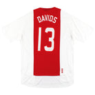 2006-07 Ajax adidas Home Shirt Davids #13 XL Football Shirt