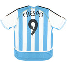 2006-07 Argentina adidas Home Shirt Crespo #9 *As New* XL Football Shirt
