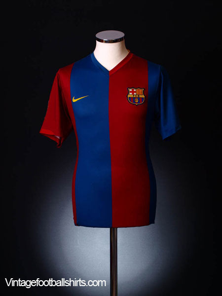 2006-07 Barcelona Home Shirt L Football Shirt