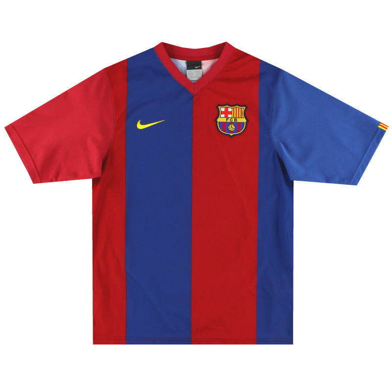 2006-07 Barcelona Nike Basic Home Shirt Puyol #5 S 146983