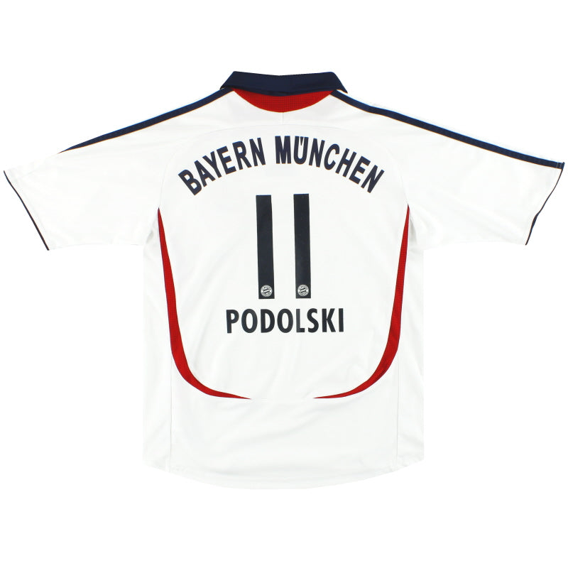 2006-07 Bayern Munich Away Shirt Podolski #11 M Football Shirt
