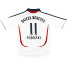 2006-07 Bayern Munich adidas Away Shirt Podolski #11 XL.Boys Football Shirt