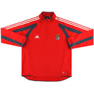 2006-07 Benfica adidas 1/4 Zip Top XL Football Shirt