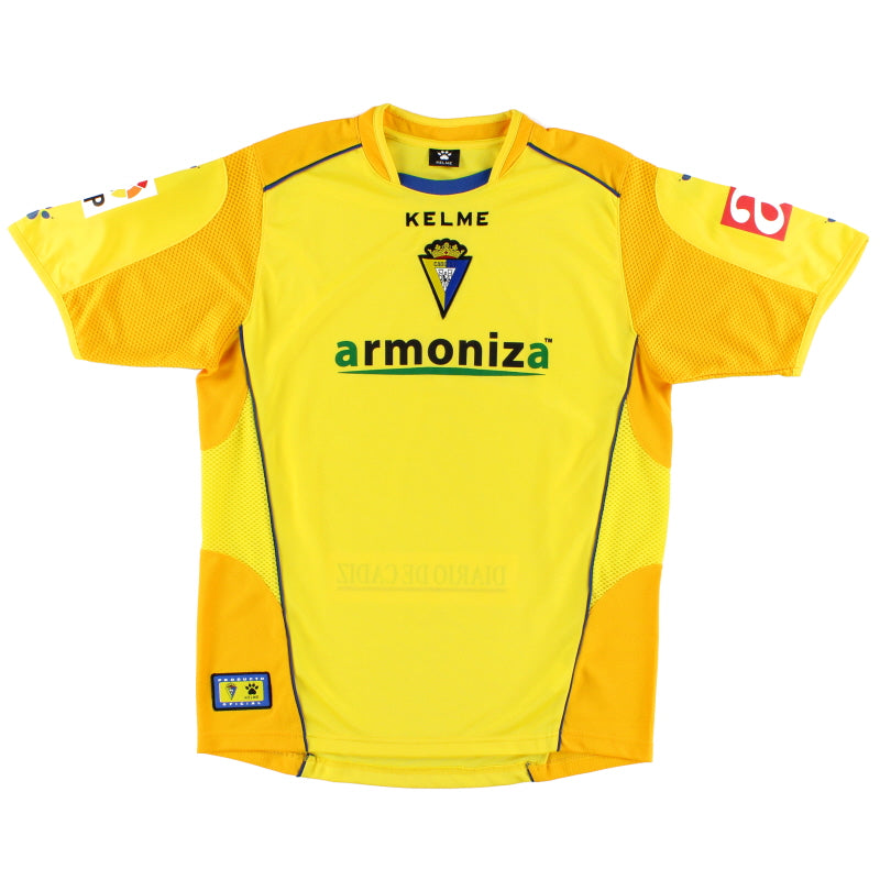 2006-07 Cadiz CF Home Shirt L | Vintage Football Shirts