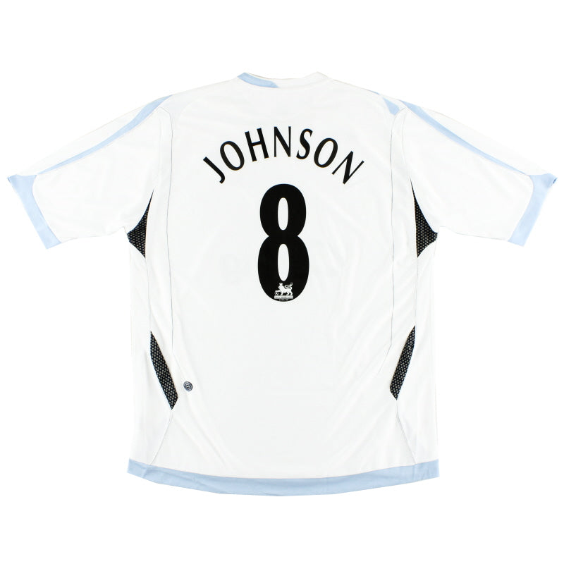 2006-07 Everton Away Shirt Johnson #8 XL Football Shirt