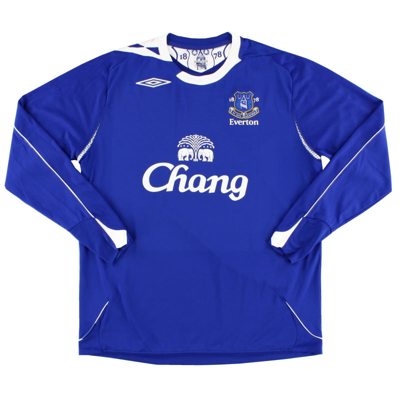 2006-07 Everton Home Shirt L/S L Football Shirt