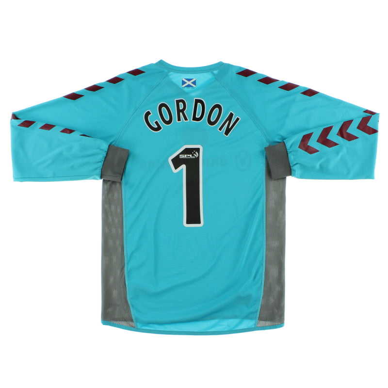 2006-07 Hearts Goalkeeper Shirt Gordon #1 M Football Shirt
