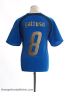 2006-07 Italy Home Shirt Gattuso #8 M Football Shirt