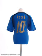 2006-07 Italy Home Shirt Totti #10 L Football Shirt