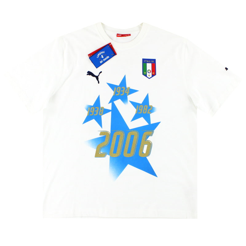 2006-07 Italy Puma 'Campioni Del Mondo' Graphic Tee *BNIB* XL T-Shirt