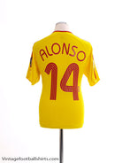 2006-07 Liverpool Away Shirt Alonso #14 M Football Shirt