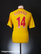 2006-07 Liverpool Away Shirt Alonso #14 *Mint* M Football Shirt