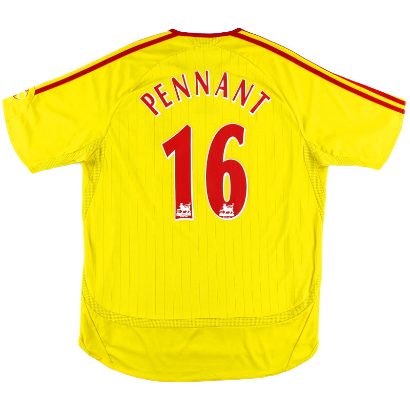 2006-07 Liverpool Away Shirt Pennant #16 L Football Shirt