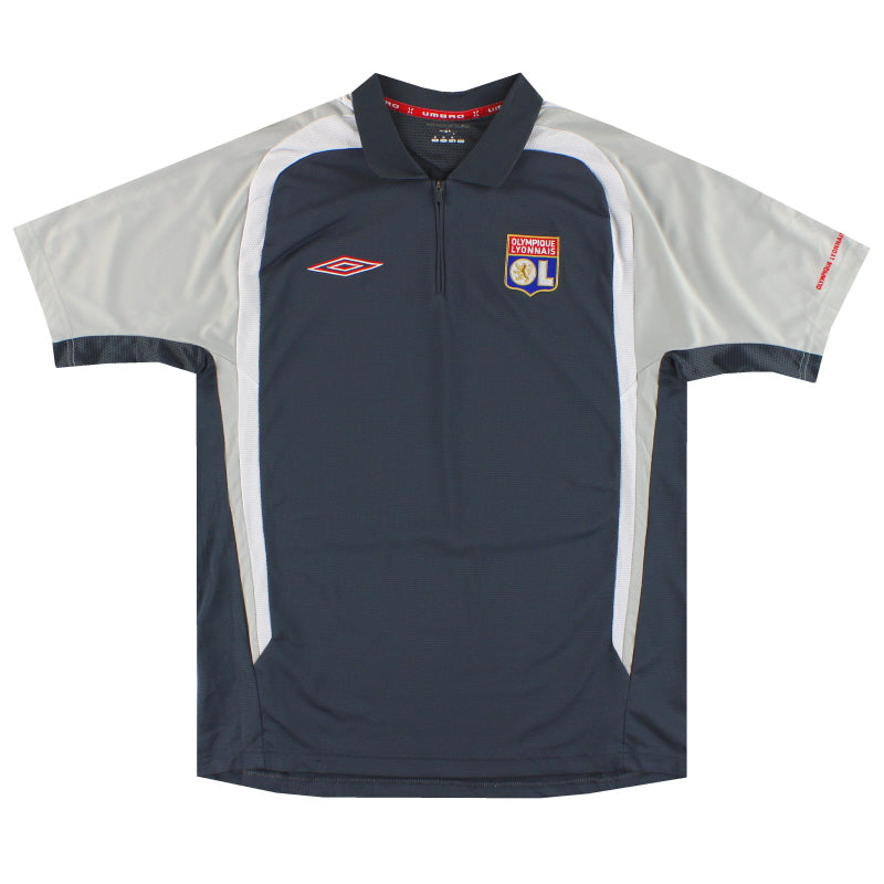 2006-07 Lyon Umbro 1/4 Zip Training Shirt M | Vintage Football Shirts