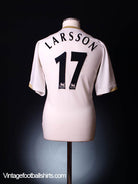 2006-07 Manchester United Away Shirt Larsson #17 XL Football Shirt