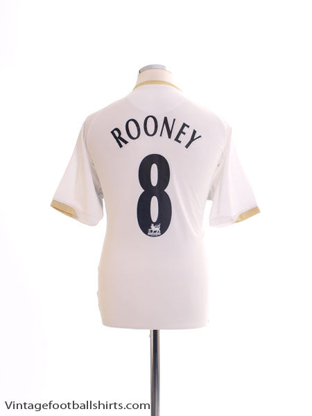2006-07 Manchester United Away Shirt Rooney #8 M Football Shirt