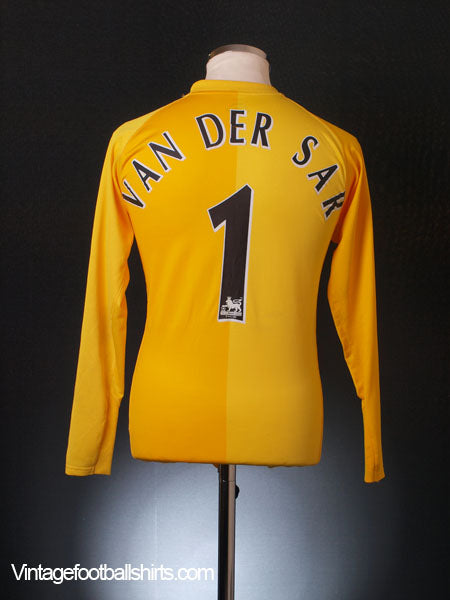 2006-07 Manchester United Goalkeeper Shirt Van Der Sar #1 XL.Boys Football Shirt
