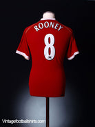 2006-07 Manchester United Home Shirt Rooney #8 S Football Shirt