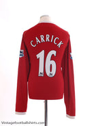 2006-07 Manchester United Home Shirt Carrick #16 L/S XXL Football Shirt