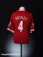 2006-07 Manchester United Home Shirt Heinze #4 *Mint* XXXL Football Shirt