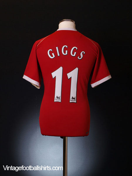 2006-07 Manchester United Home Shirt Giggs #11 M Football Shirt